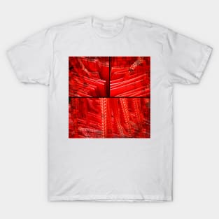 RED LEATHER LABYRINTH T-Shirt